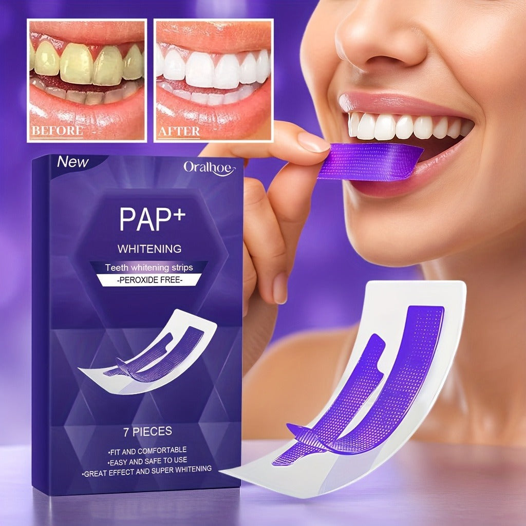 Whitening Teeth Strips Purple Teeth Strips Dry-Application